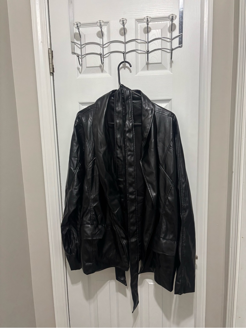 Forever 21 Black Faux Leather Women's Jacket